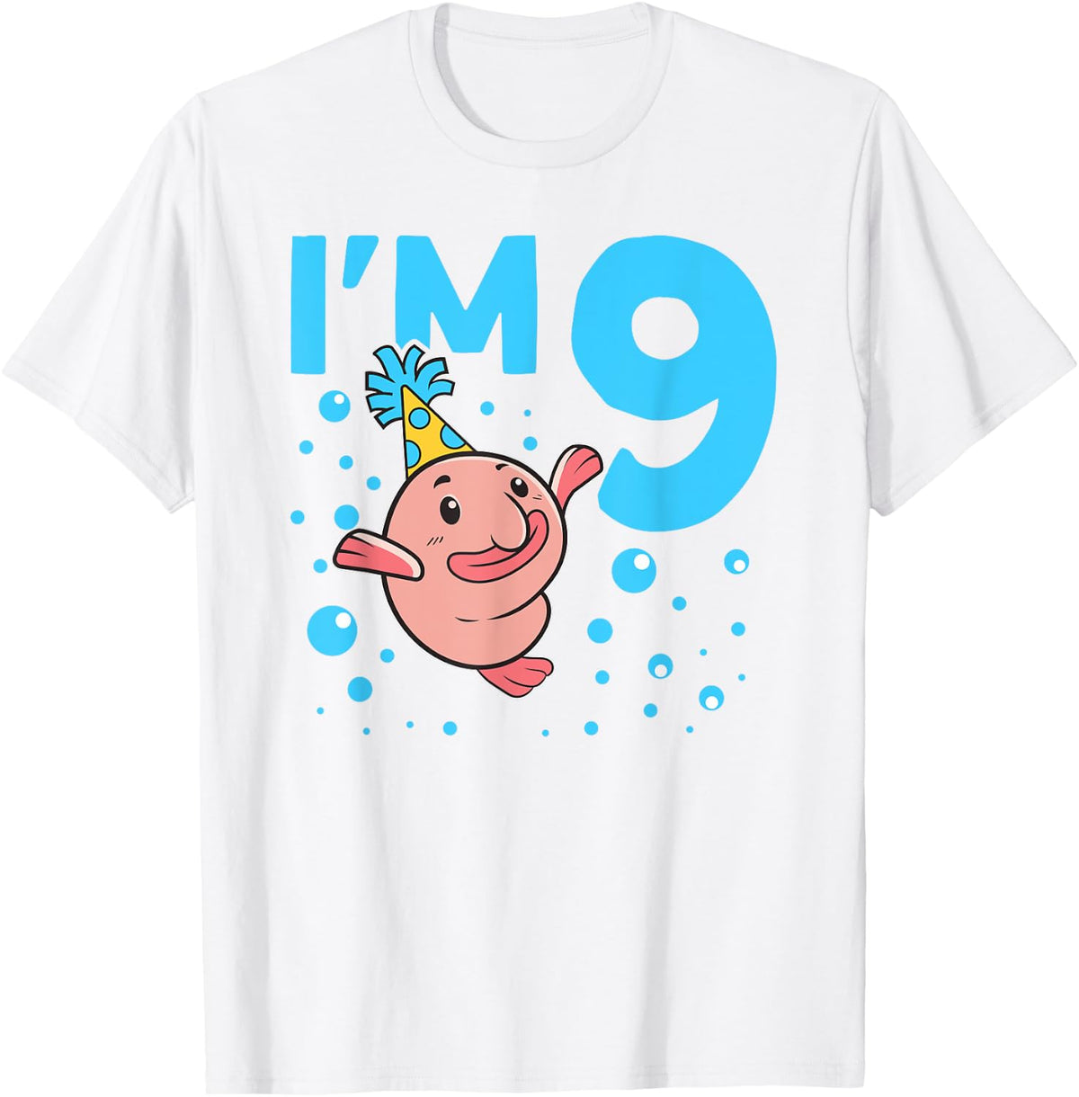 I'm 9 Blob Fish 9th Birthday Blobfish T-Shirt