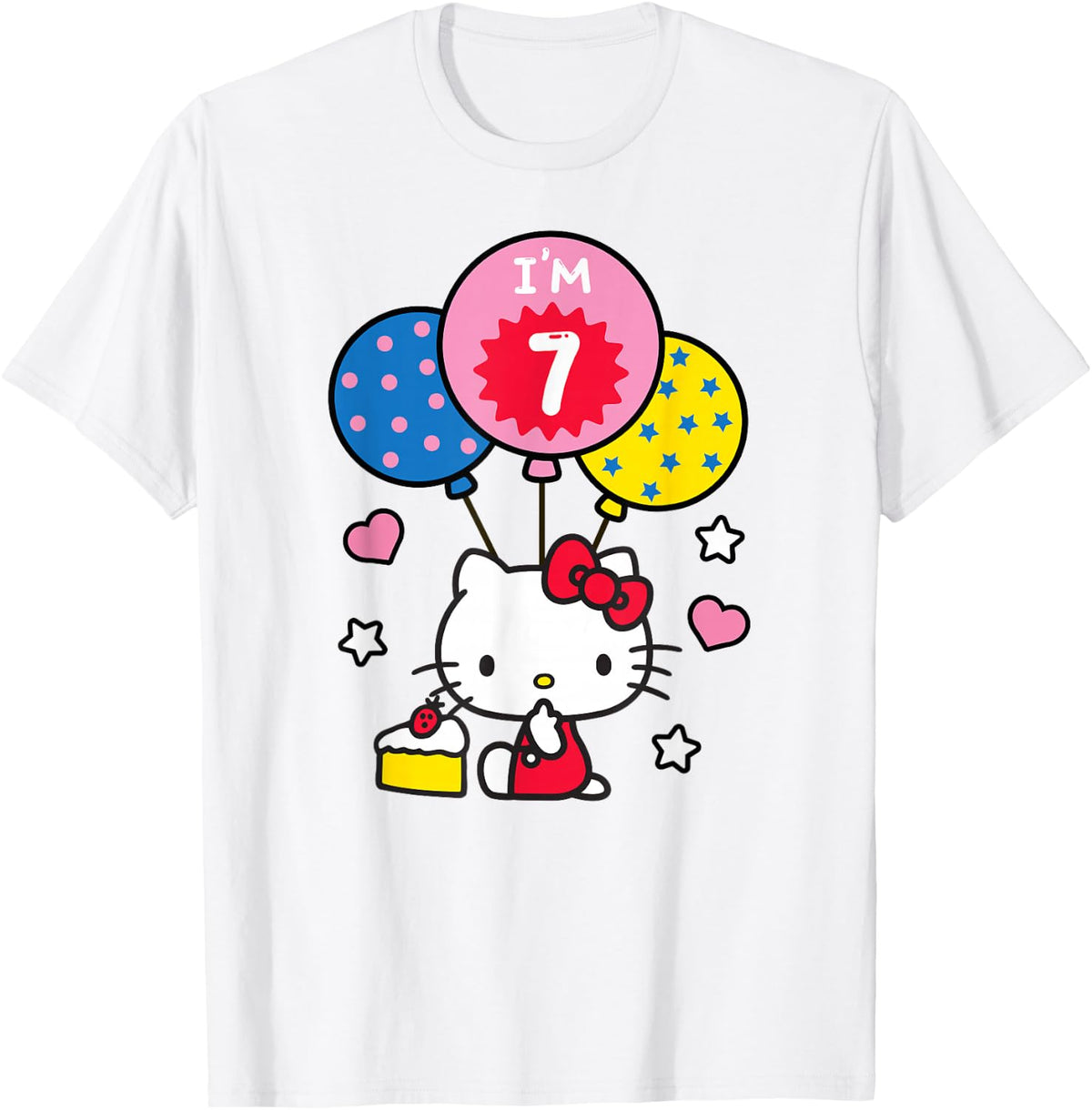 Hello Kitty I'm 7 Birthday T-Shirt