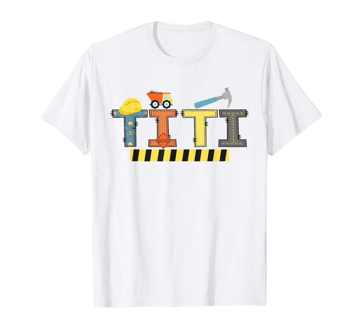 Titi Construction Birthday Kids Family Matching T-Shirt