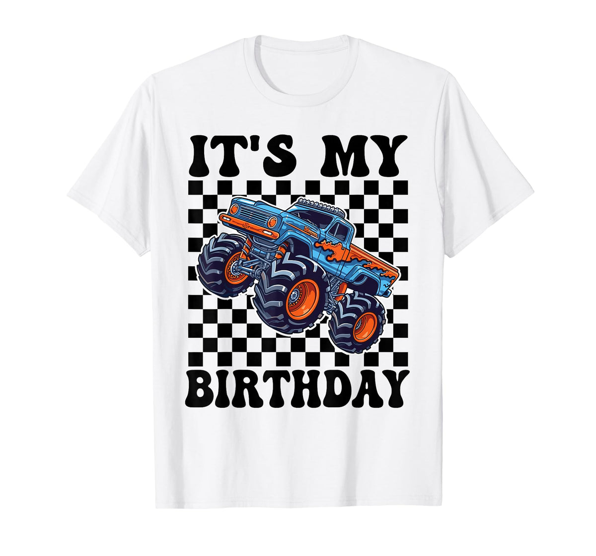 It's My Birthday Monster Truck Car Gifts Birthday Boys T-Shirt