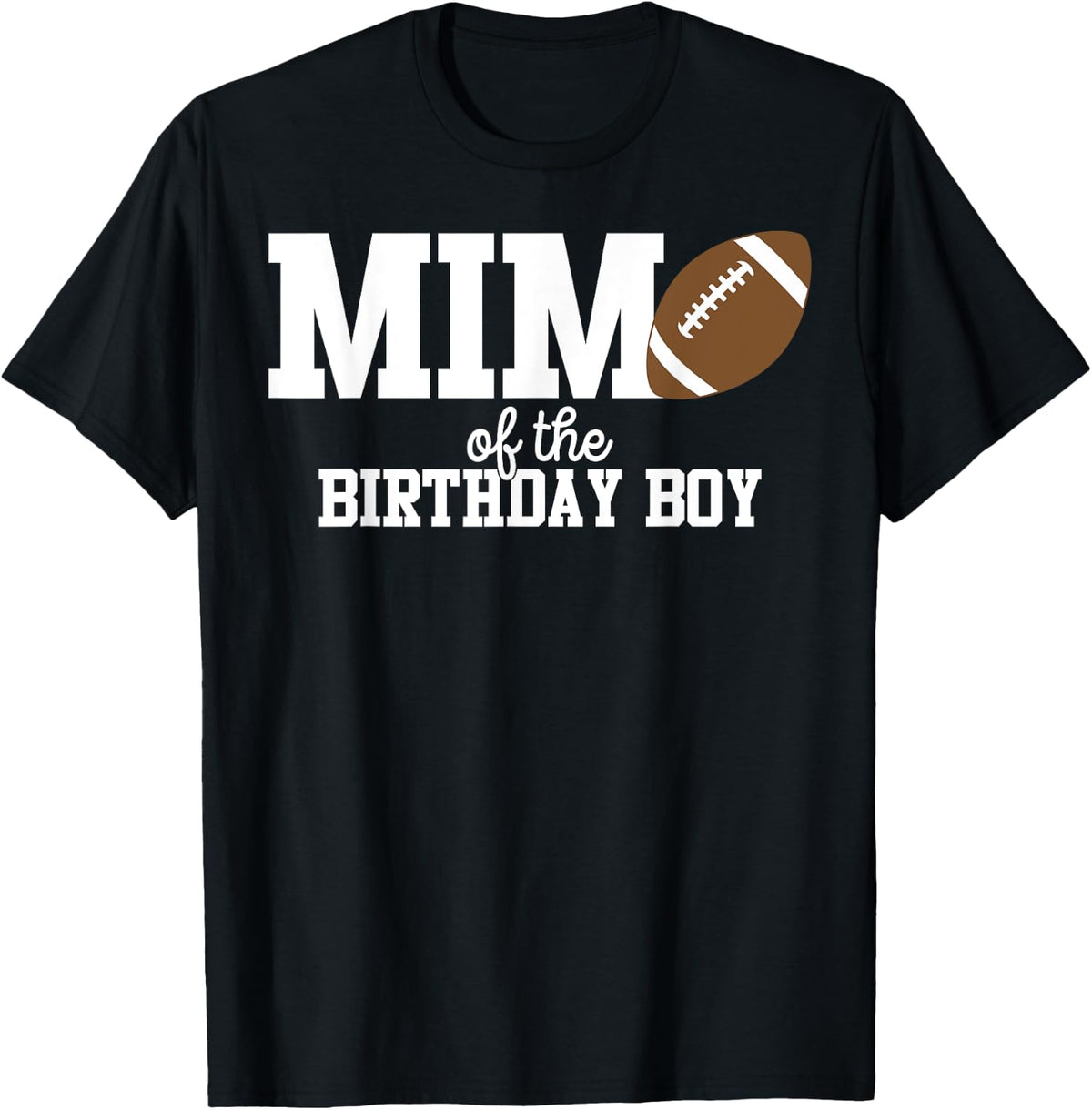Mimi of the Birthday Boy Football Lover First Birthday Party T-Shirt