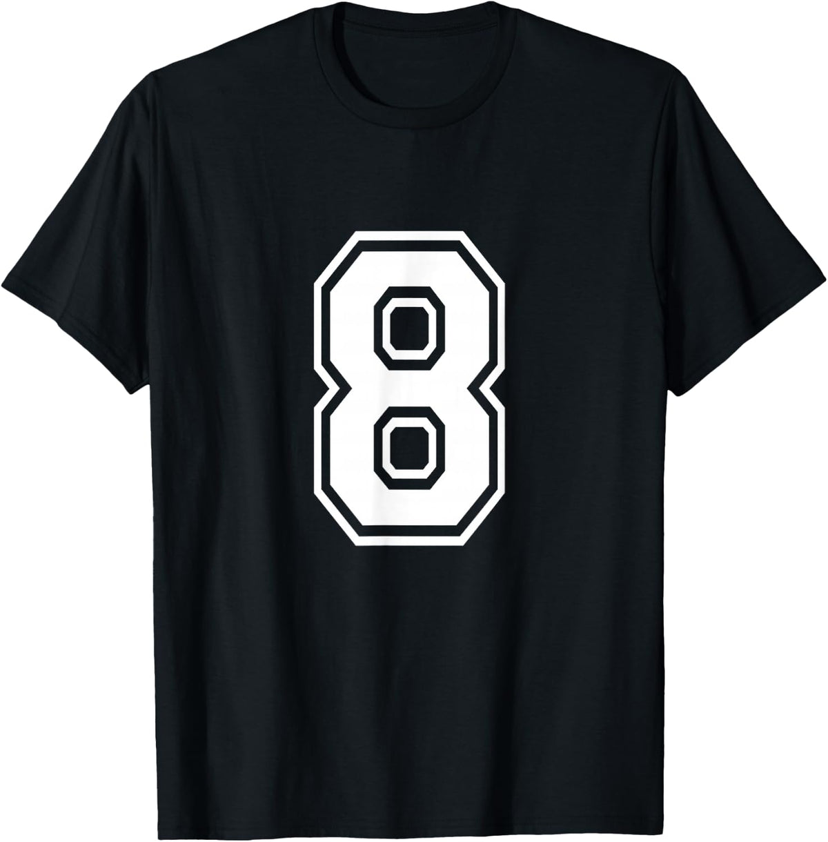 Number 8 Varsity Sports Team Jersey 8th Birthday 8 Years T-Shirt