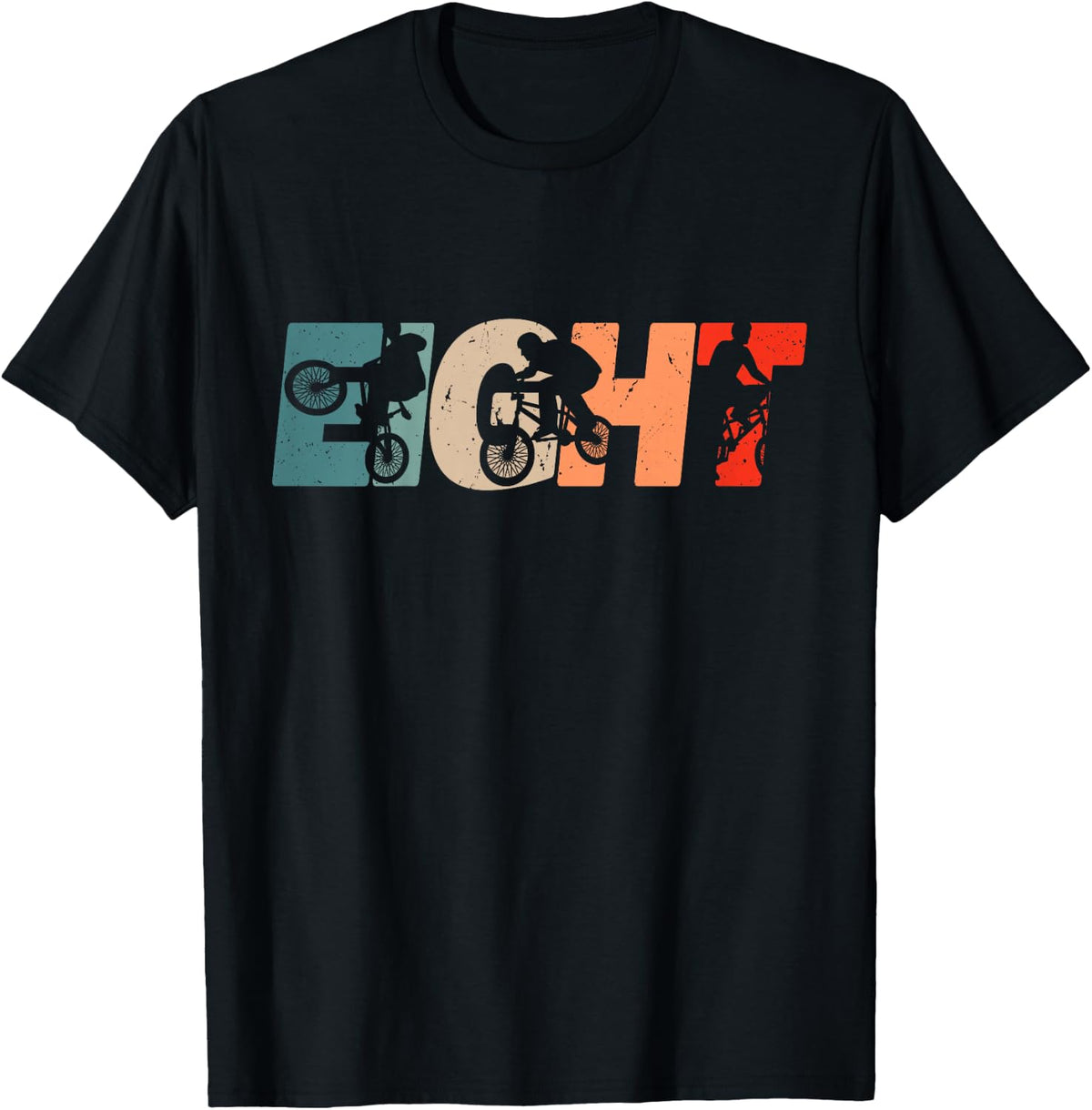 8 Year Old BMX Rider Birthday Party Boys Dirt Biking 8th T-Shirt