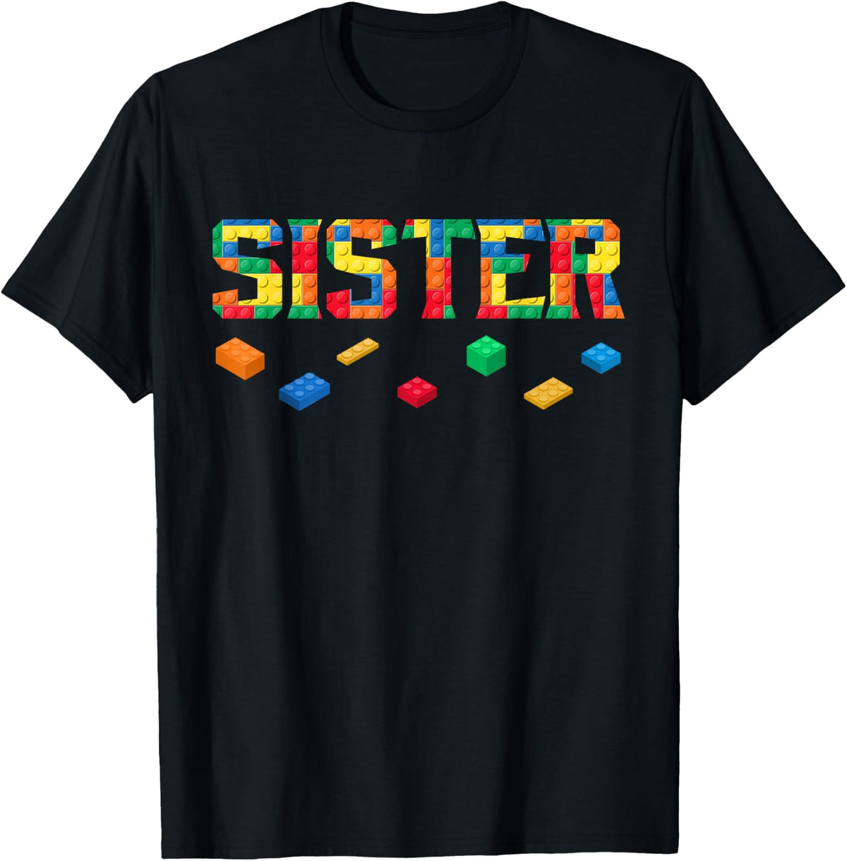 Master Builder Sister Birthday Boy Building Bricks Blocks T-Shirt