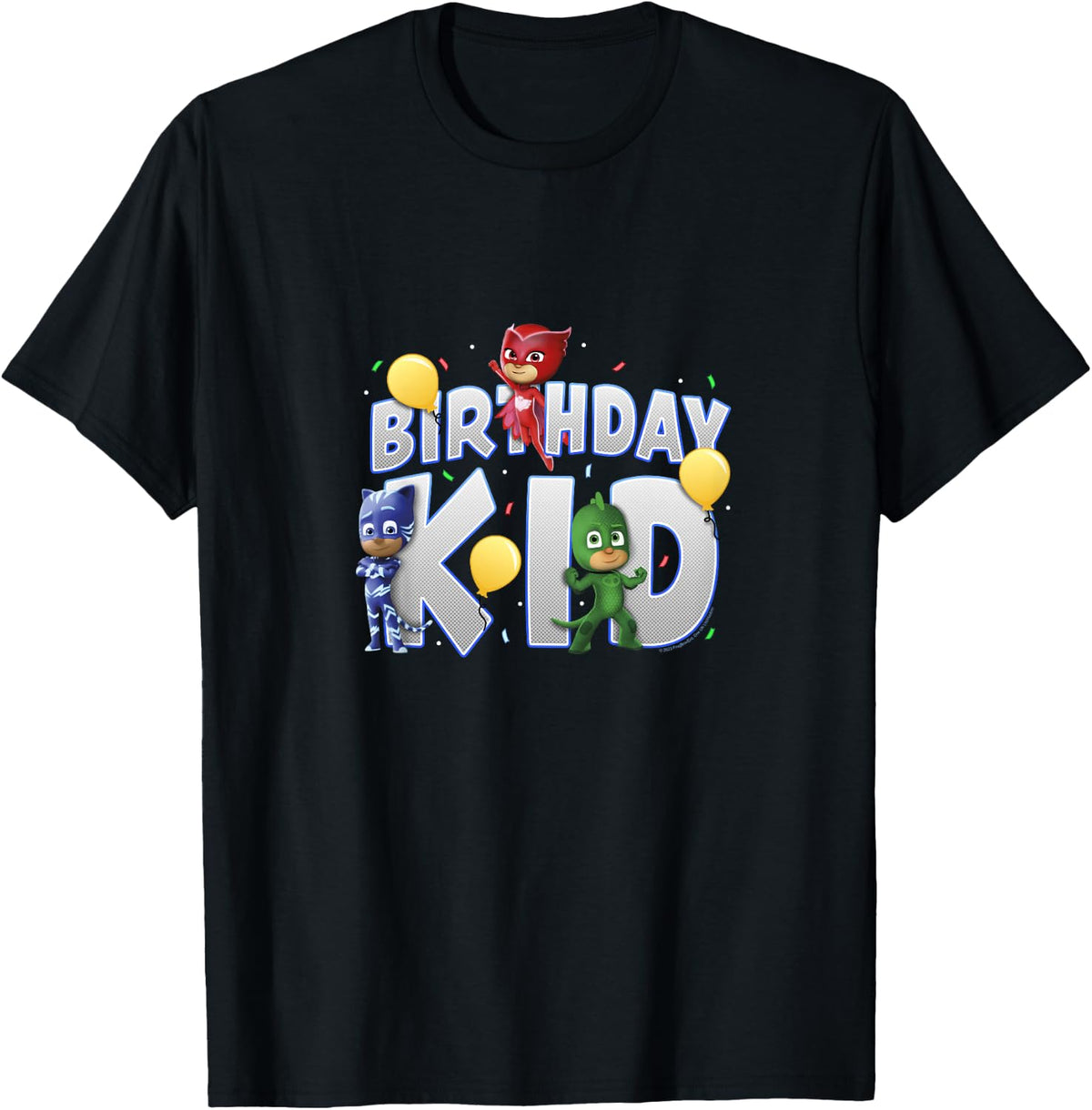 Kids PJ Masks Birthday Kid Catboy Owlette & Gekko Youth T-Shirt