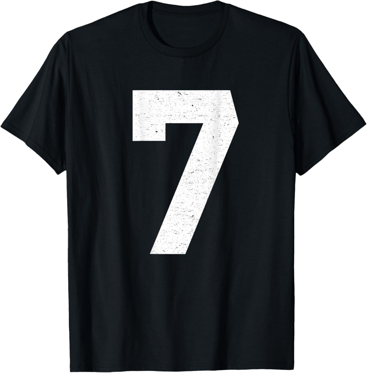 #7 Jersey Uniform Varsity Sports Number, 7th Birthday T-Shirt