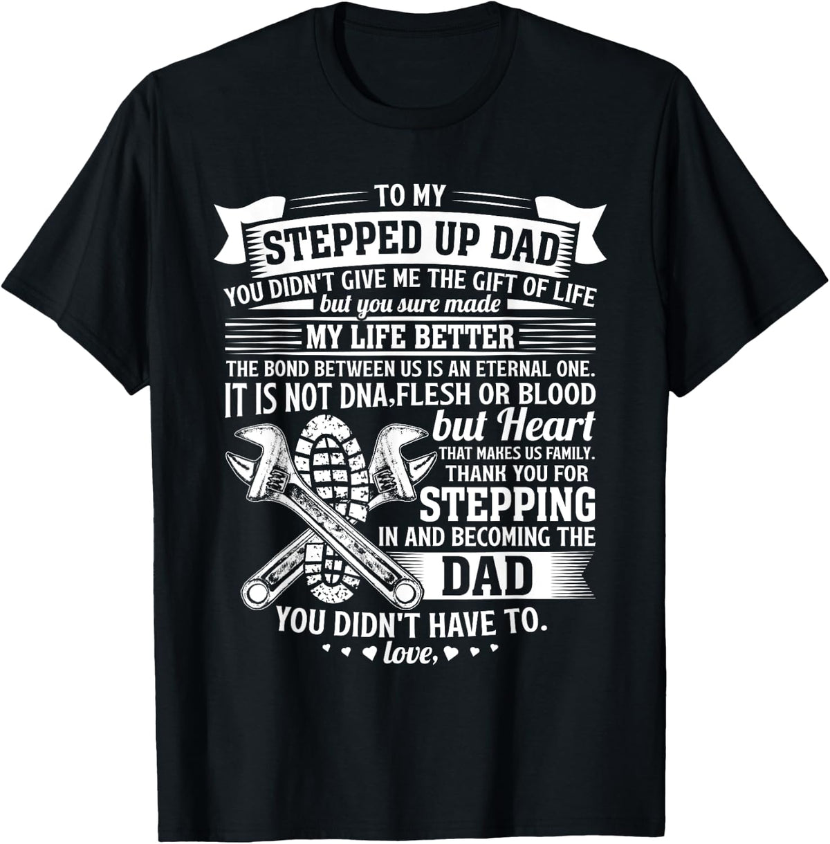 Mechanic stepdad fathers day birthday gifts step dad men T-Shirt