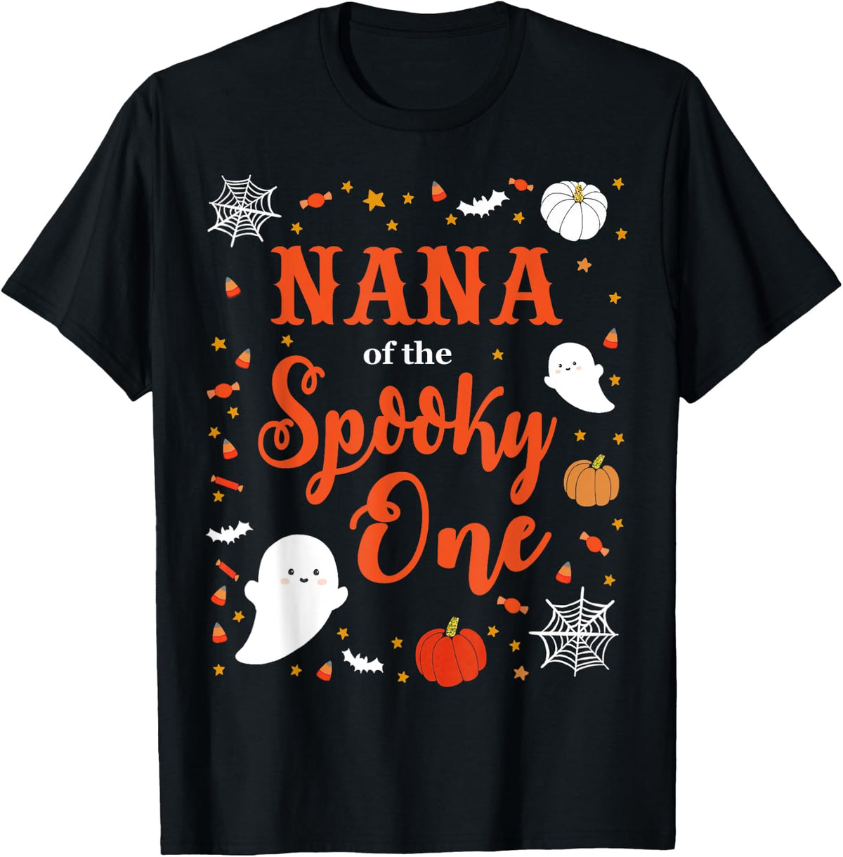 Nana Halloween 1st Birthday Matching Family Spooky One T-Shirt