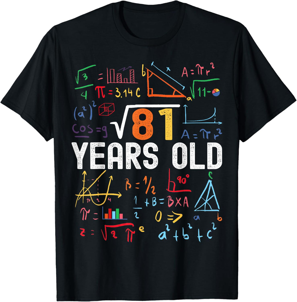 Square Root Of 81 9th Birthday 9 Years Old Birthday T-Shirt