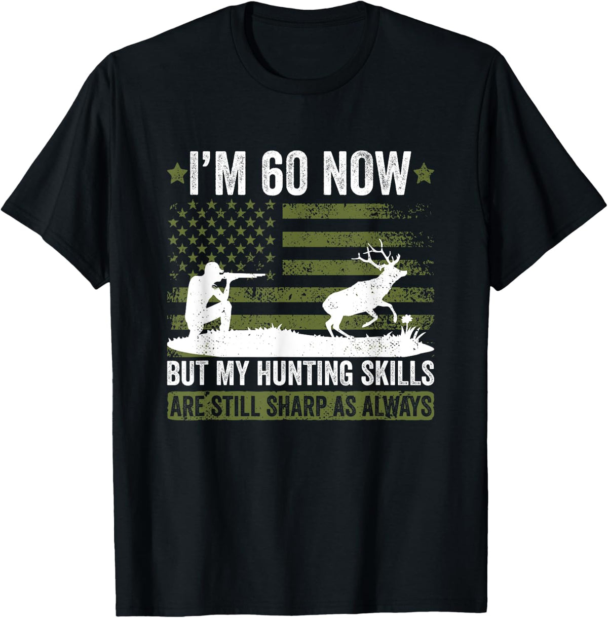Hunter birthday 60 years old hunter 60th birthday hunting T-Shirt
