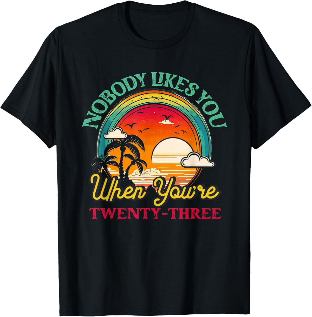Nobody Likes You When You'Re 23 23rd Birthday Twenty Three T-Shirt
