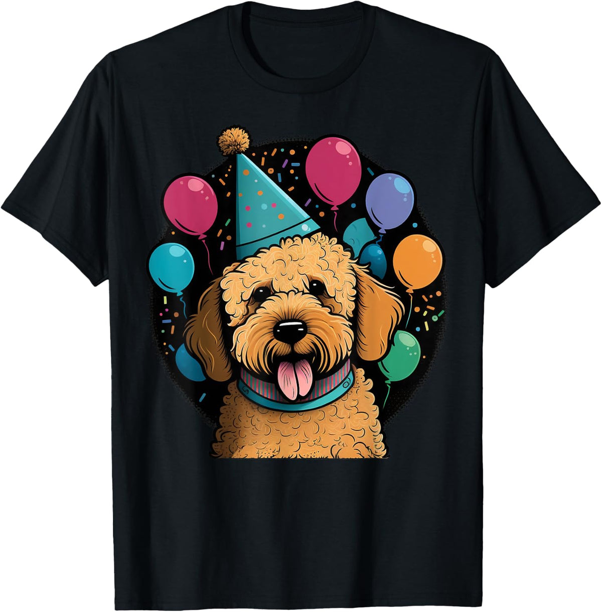 Celebration Goldendoodle Birthday Party Golden Doodle T-Shirt
