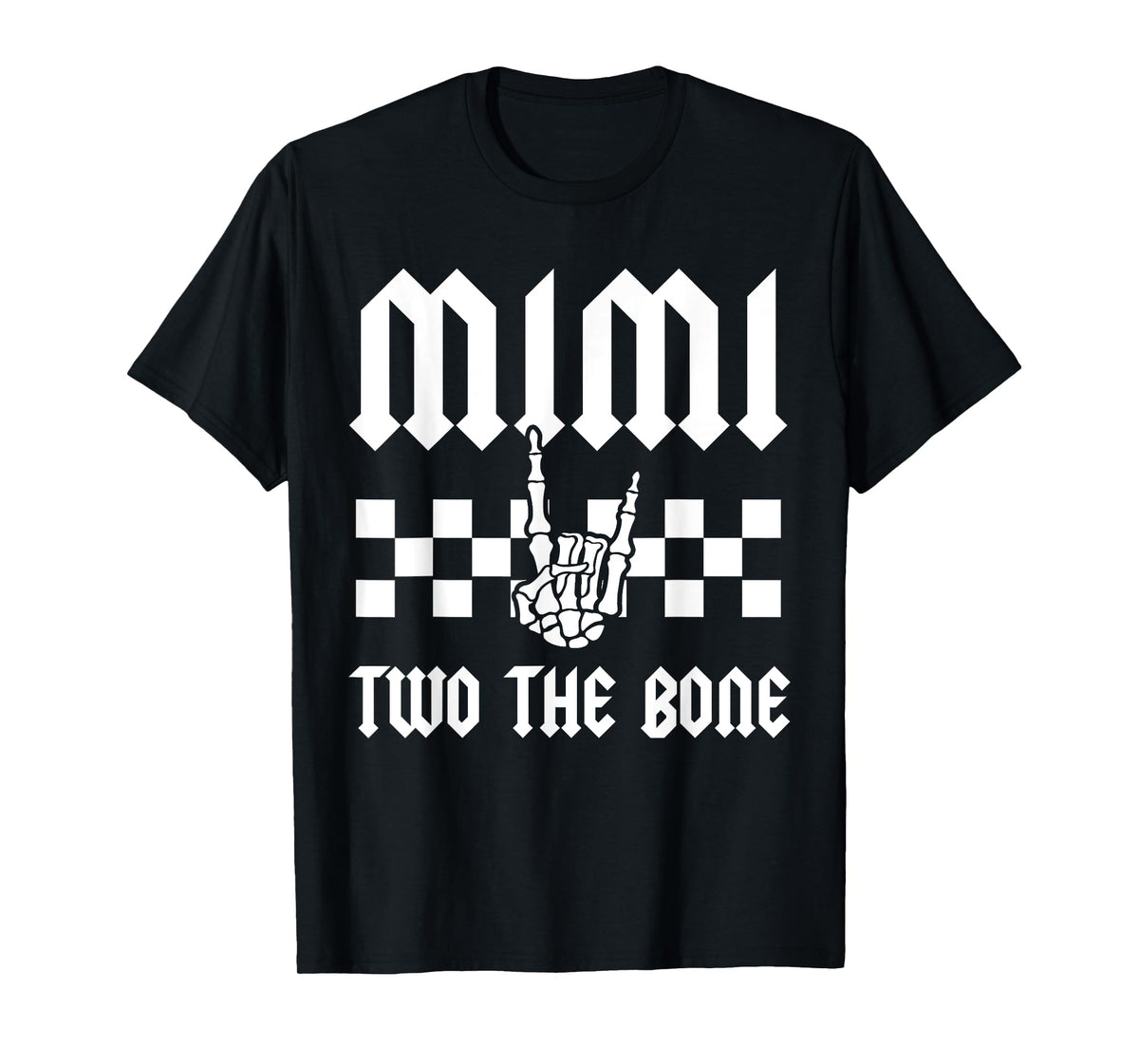 Mimi Two The Bone Skeleton Hand 2nd Birthday Boy Girl T-Shirt