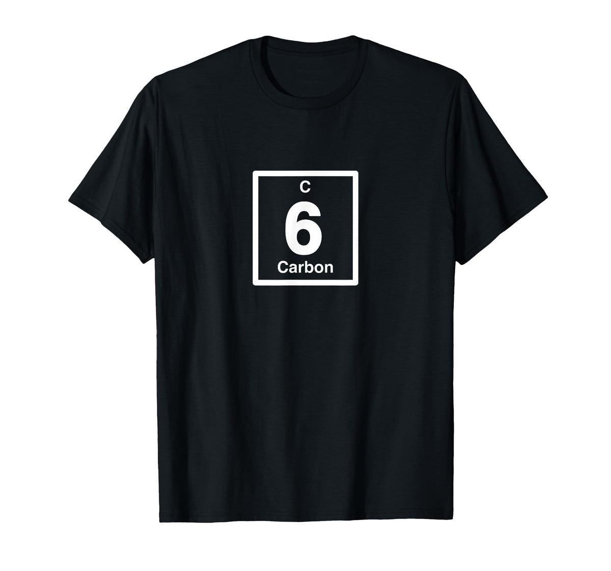 Carbon C, Periodic Table Elements, 6th Birthday Science T-Shirt