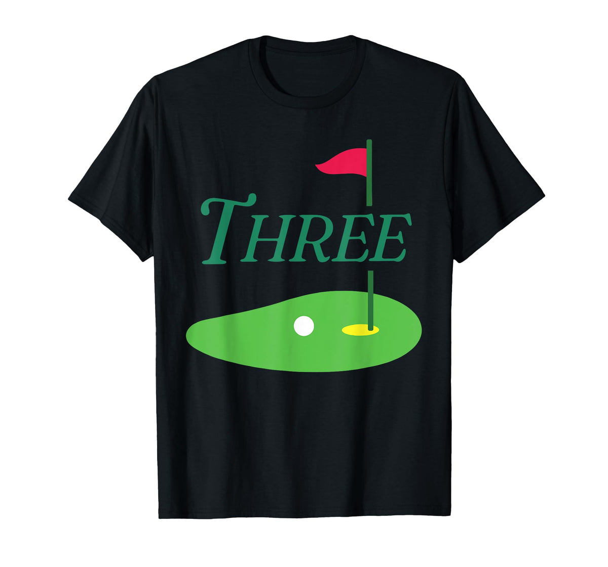 Three Par Tee 3 Year Old Birthday 3rd Bday Matching Family T-Shirt