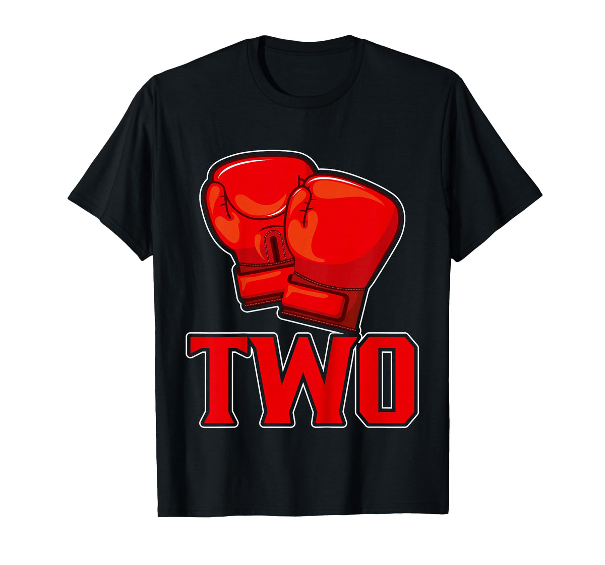 Kids Boxing 2nd Birthday Two Years Old Birthday Party Kids T-Shirt