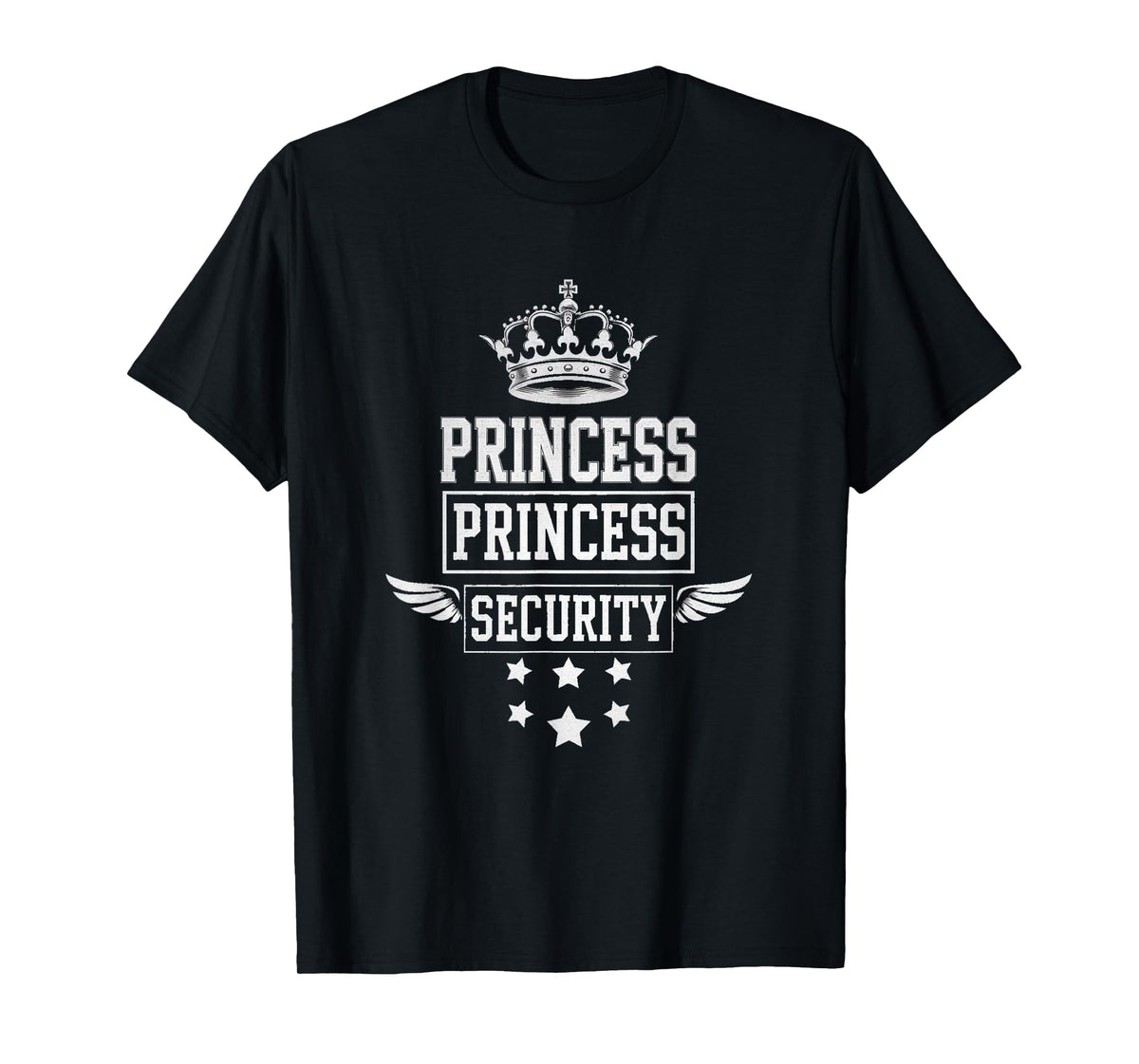 Princess Security Retro Birthday Dad Mom Boys Brother T-Shirt
