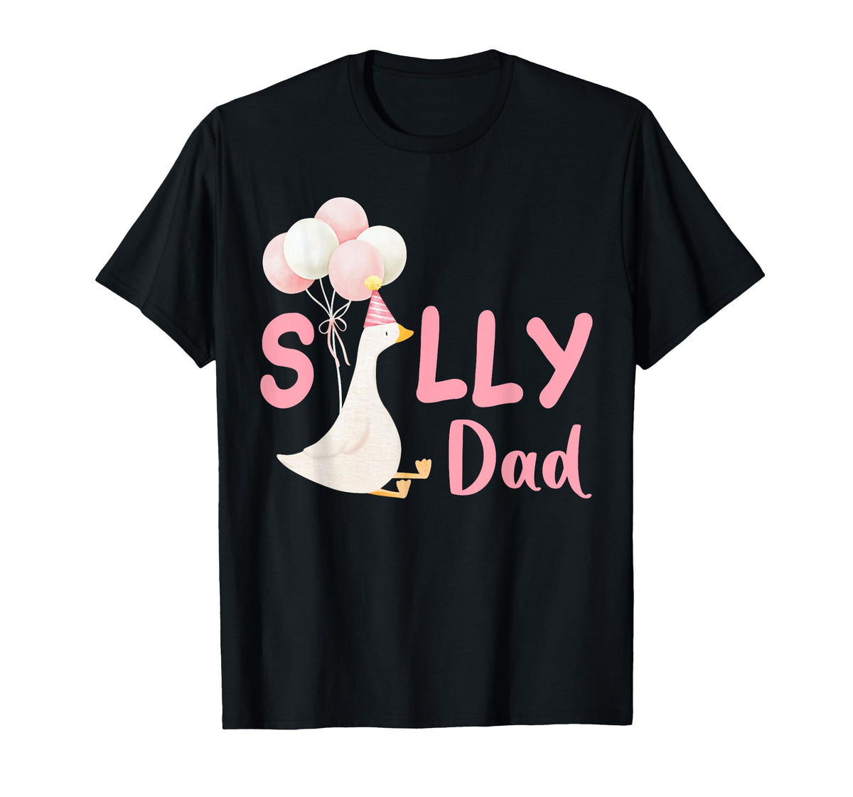 Silly Dad Goose Family Matching Birthday Squad Crew T-Shirt