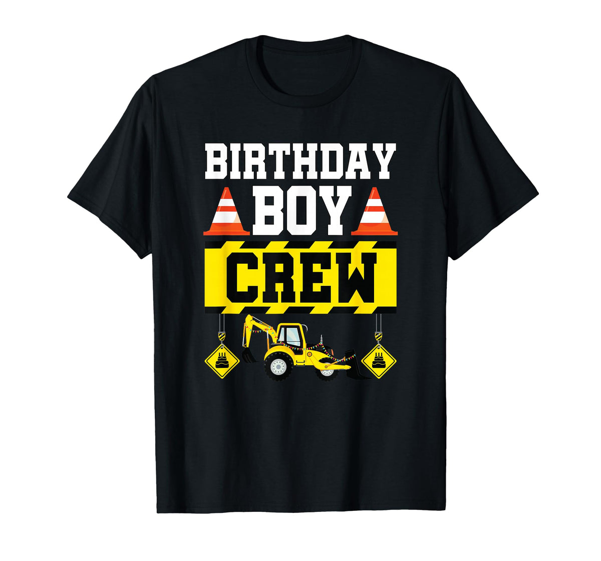 Birthday Boy Crew Shirt For Boys Kids Construction Crew T-Shirt