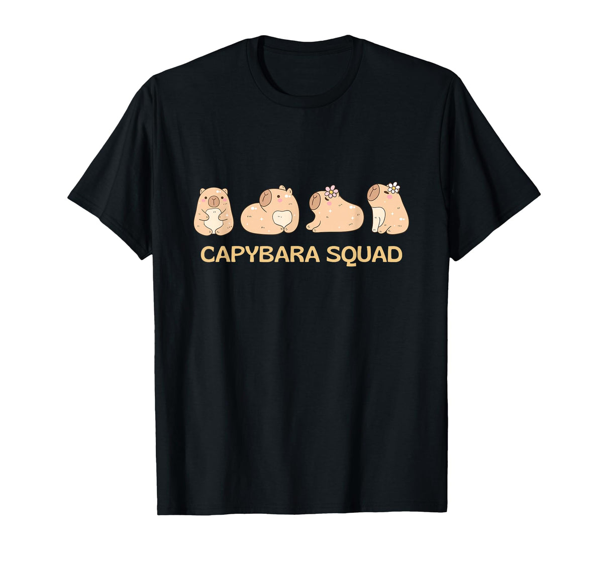 Capybara Squad Birthday Party Men Boys Kids Youth Women T-Shirt