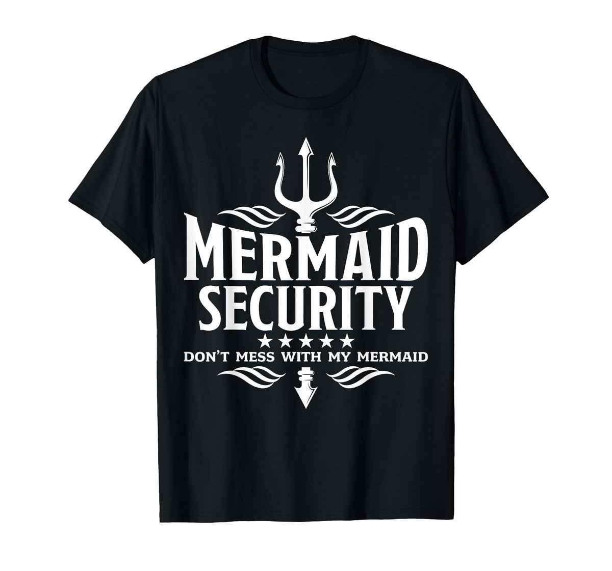 Mermaid Security Family Birthday Halloween Costume Men Boys T-Shirt