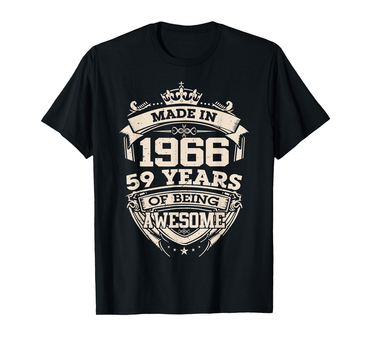 Made in 1966 59 Years of Being Awesome 59th Birthday Vintage T-Shirt