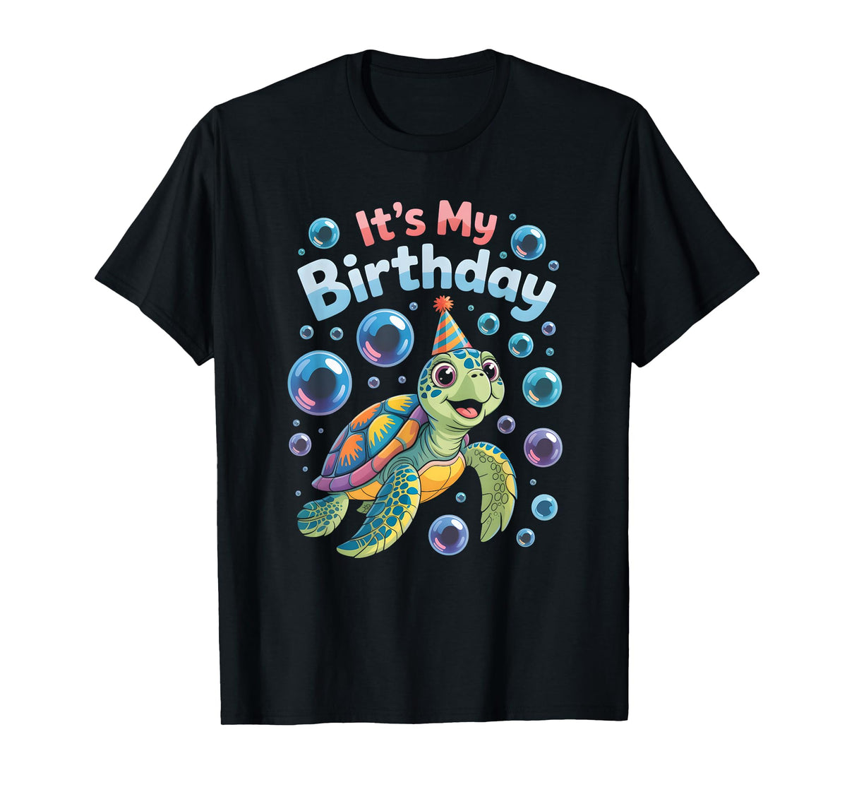 It's My Birthday Sea Turtle Cute Ocean Animal Party T-Shirt