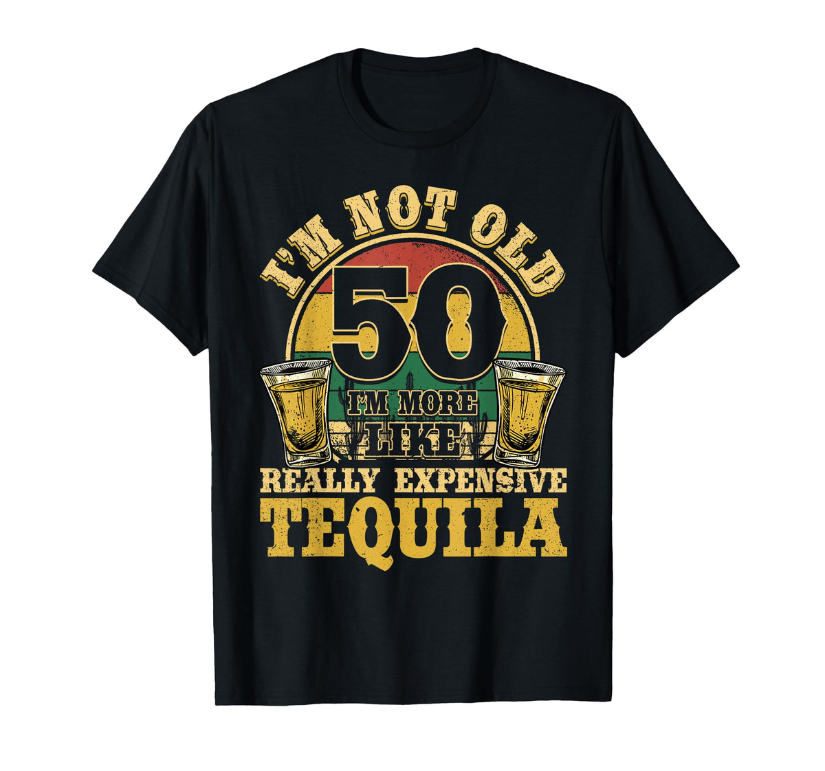 50 Years Old Tequila Mexican 50th Birthday Tequila Drinker T-Shirt