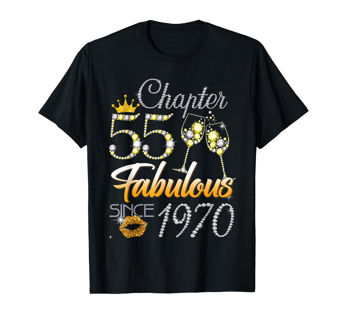Chapter 55 Fabulous Since 1970 55th Leopard Birthday Queen T-Shirt