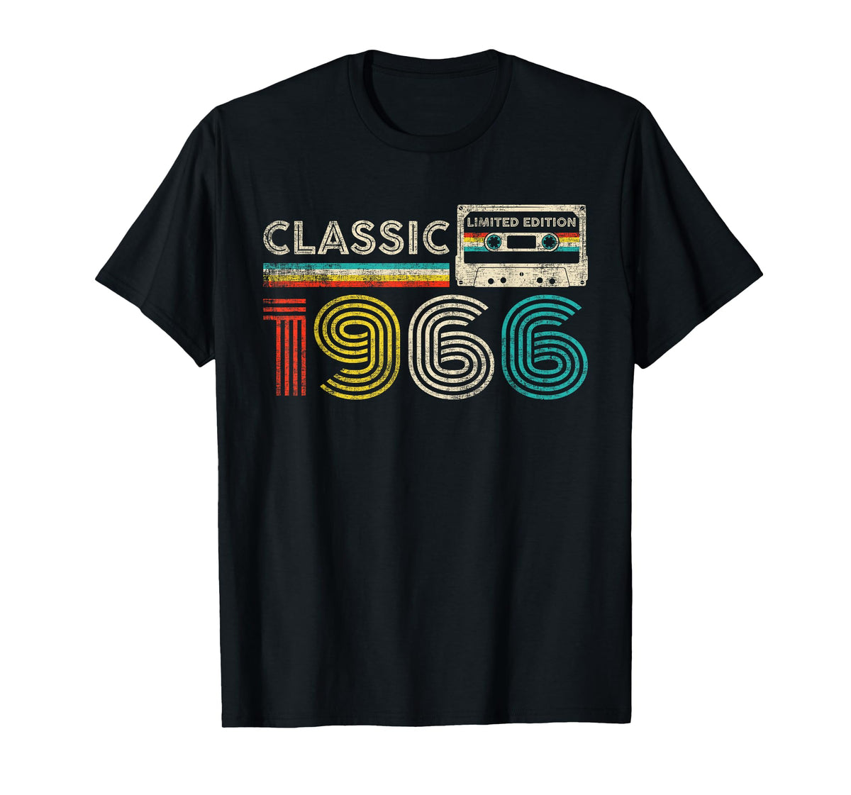 Classic 1966 Vintage 1966 Cassette Tape Men Women Birthday T-Shirt