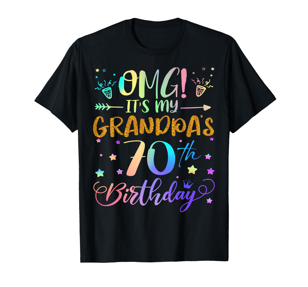 OMG It's My Grandpa's 70th Birthday Sweet 70 Years Old T-Shirt