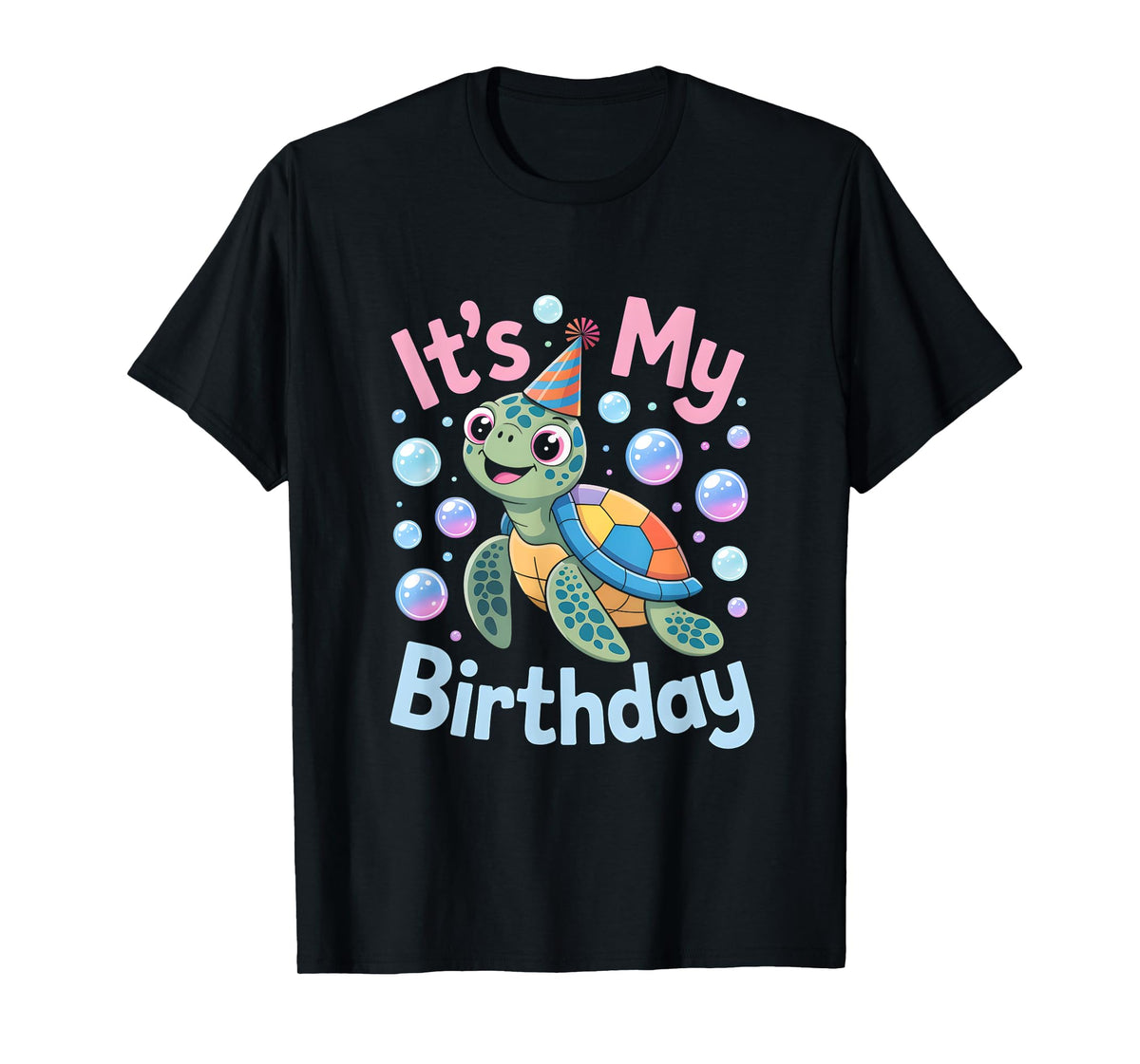 It's My Birthday Sea Turtle Cute Ocean Animal Party T-Shirt