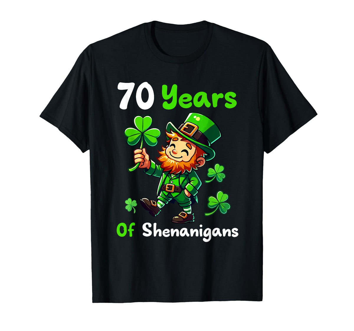 70 Years of Shenanigans 70th Birthday St. Patrick's Day Boy T-Shirt