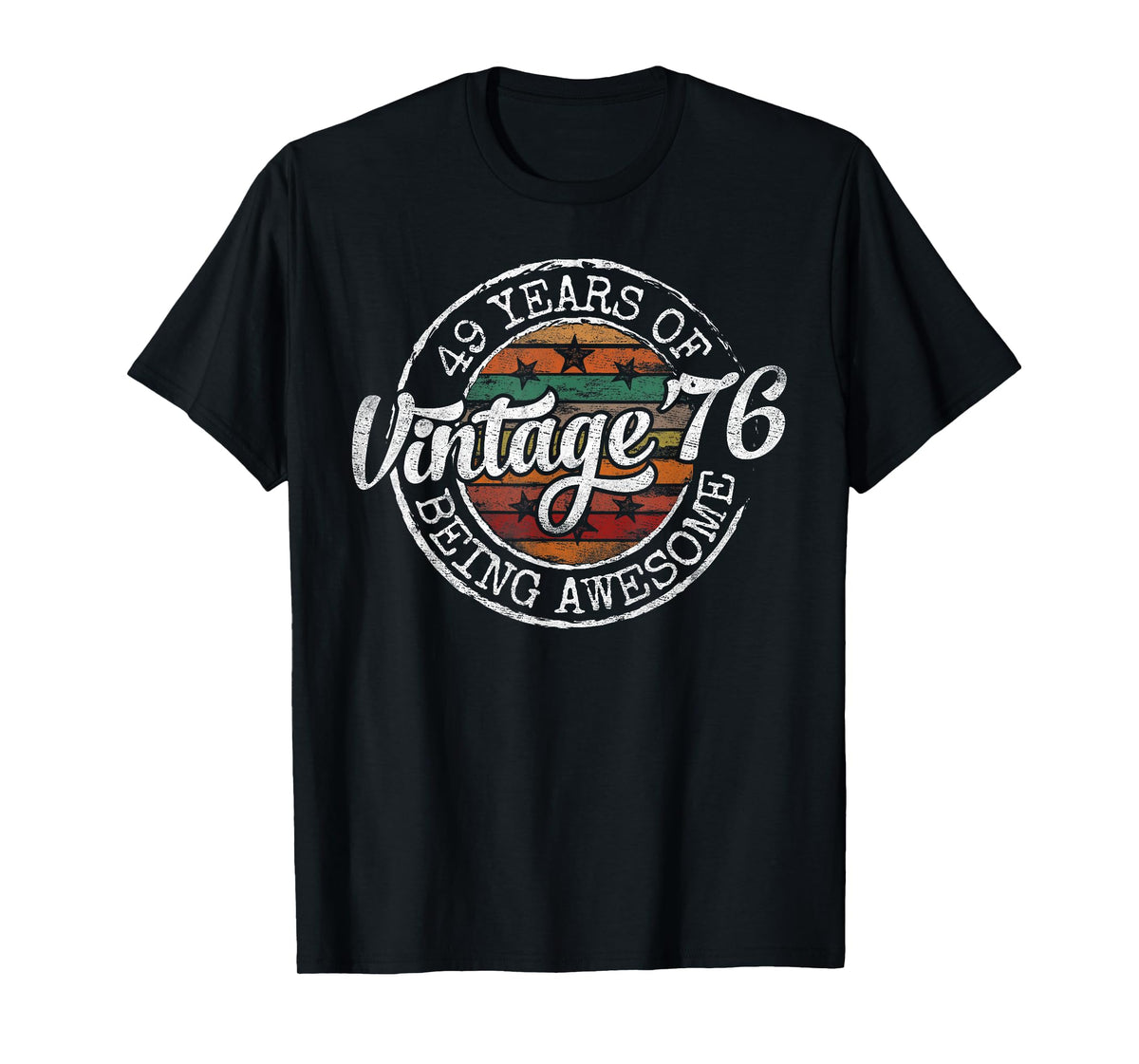 Vintage 1976 Bday Stamp 49th Birthday Gifts 49 Year Old T-Shirt