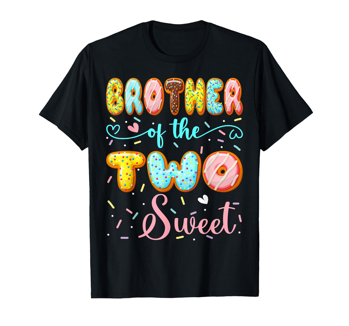 Brother Of The Two Sweet 2Nd Birthday Girl Donut Party T-Shirt