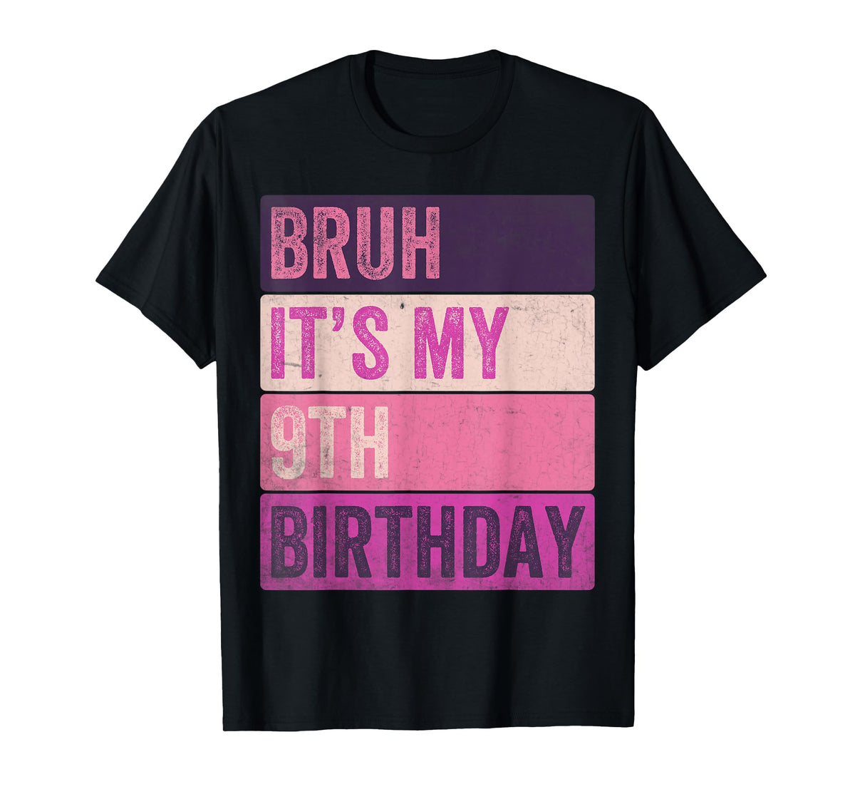 Cute Nine Years Old Birthday Girl Party Apparel T-Shirt