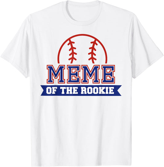 Meme of Rookie 1st Birthday Baseball Theme Matching Party T-Shirt