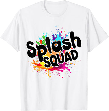 Waterpark Beach Birthday Decoration Splash Squad T-Shirt