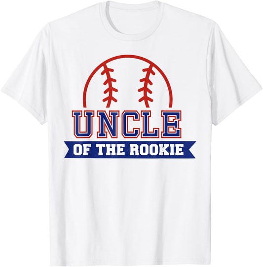 Uncle of Rookie 1st Birthday Baseball Theme Matching Party T-Shirt