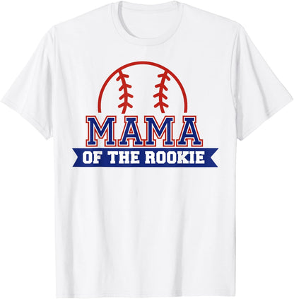 Mama of Rookie 1st Birthday Baseball Theme Matching Party T-Shirt