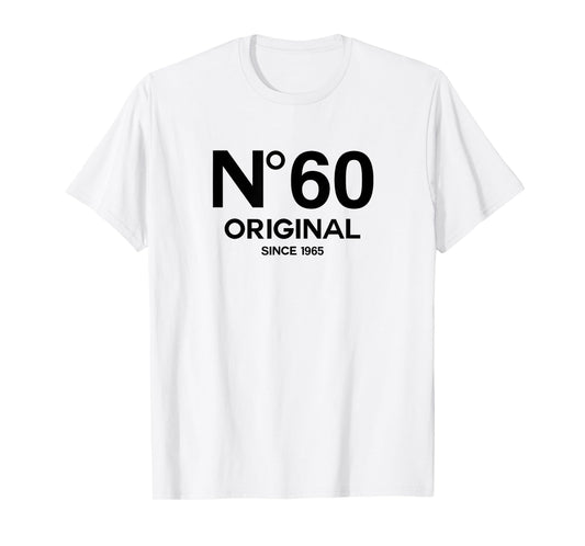 No 60 Original 60th Birthday Born in 1965 Fiftieth Retro T-Shirt