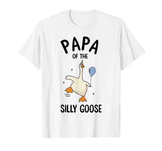 Papa Of The Silly Goose First Birthday Family Matching T-Shirt