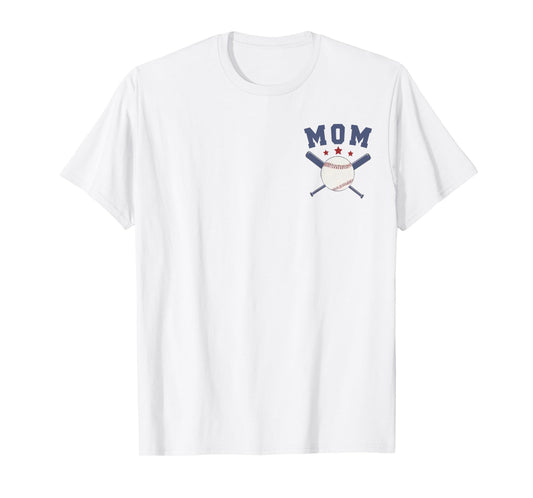 Mom of Rookie 1st Birthday Baseball Boy Family Matching T-Shirt