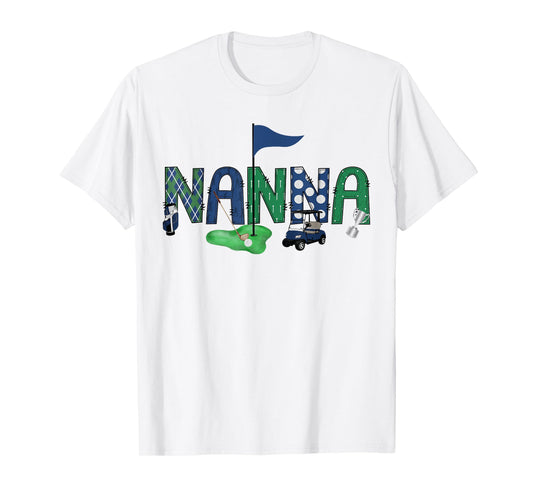Nanna Of The Birthday Boy Hole in One Golf Sport Matching T-Shirt