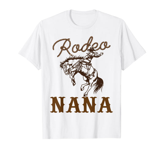 Nana Birthday Cowboy Cowgirl Western Rodeo Grandma Party T-Shirt