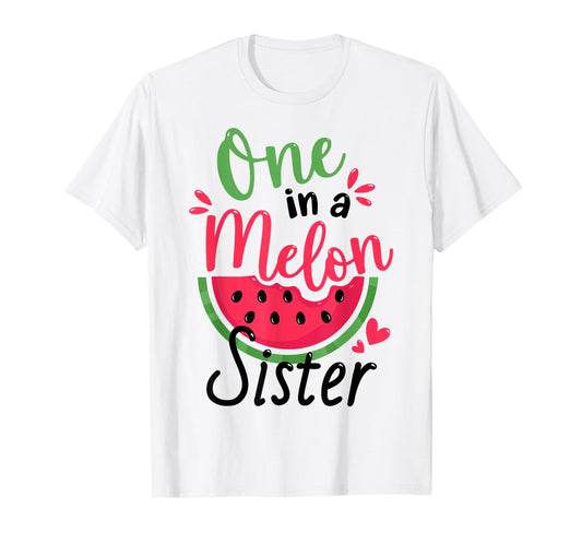 One in a Melon Sister 1st Birthday Party Family Matching T-Shirt