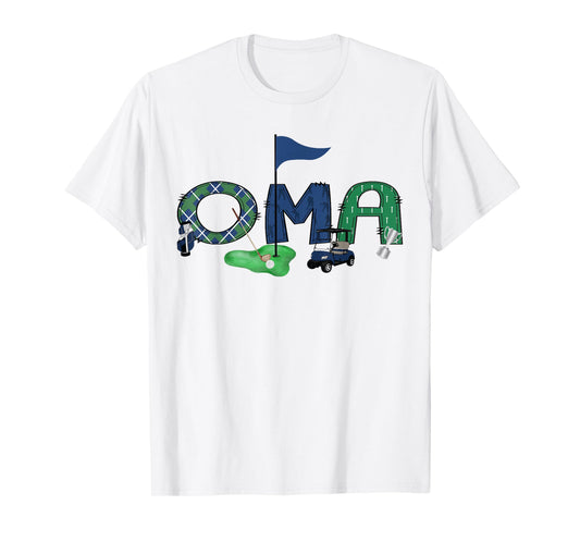 Oma Of The Birthday Boy Hole in One Golf Sport Matching T-Shirt