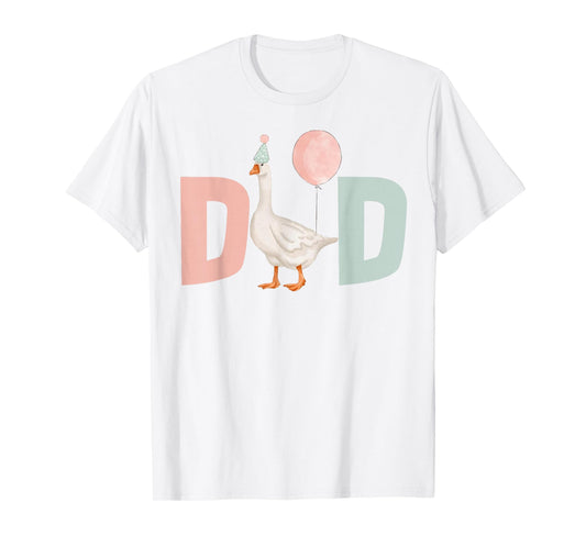 One Silly Goose Dad 1st First Birthday Family Matching Party T-Shirt