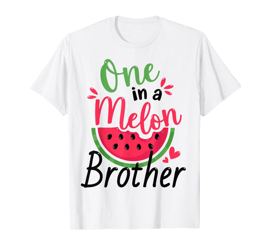 One in a Melon Brother 1st Birthday Party Family Matching T-Shirt