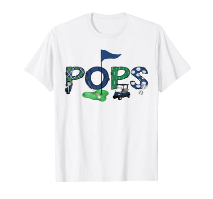 Pops Of The Birthday Boy Hole in One Golf Sport Matching T-Shirt